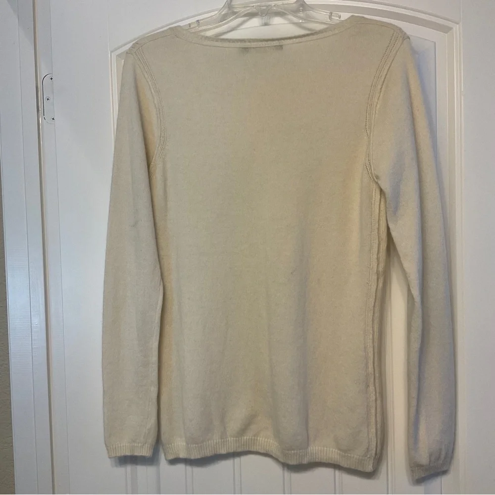 InCashmere ivory sweater